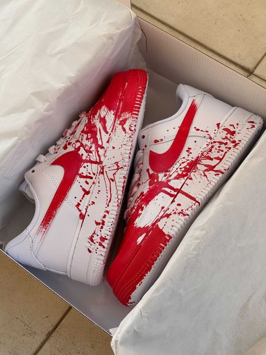 Кросівки Nike Air Force 1 Low Custom Blood high premium