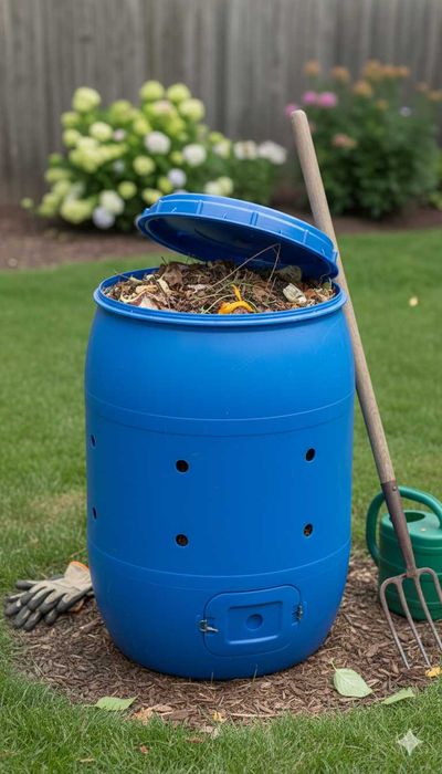 Beczka na wodę deszczówkę zboże kukurydzę, kompost, filtr