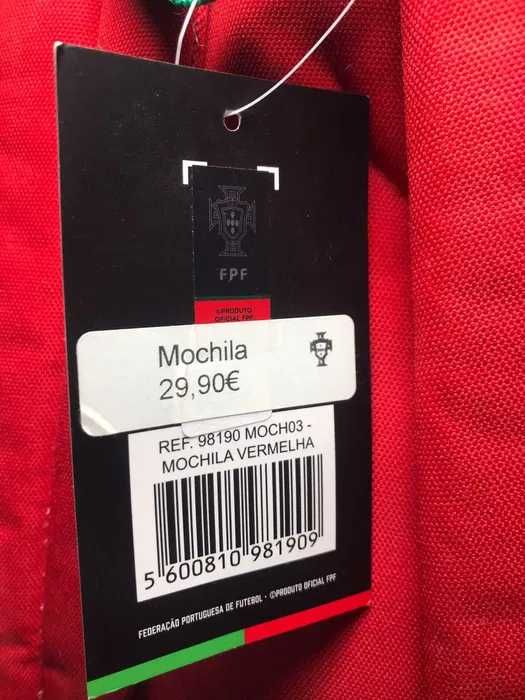 Mochila Seleção Nacional Portuguesa Nova com Etiqueta