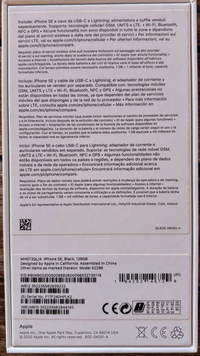 IPhone SE 128GB Black