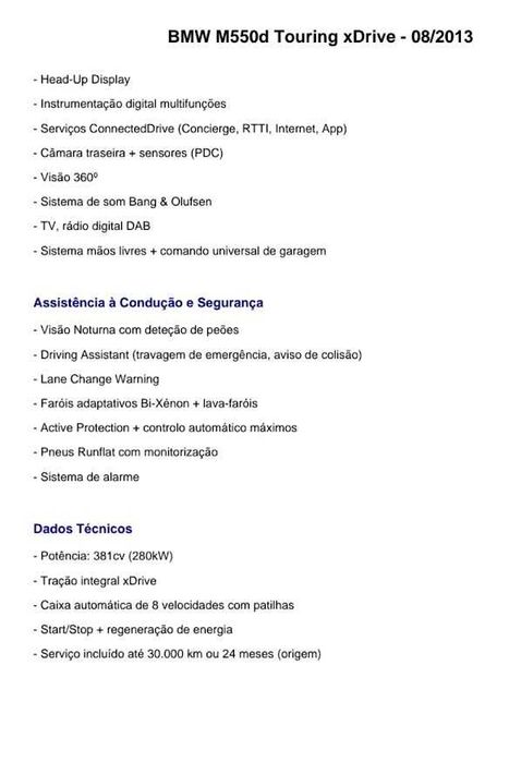 BMW M550d Touring xDRIVE | INDIVIDUAL | 381CV 107.000 km | FULL EXTRAS