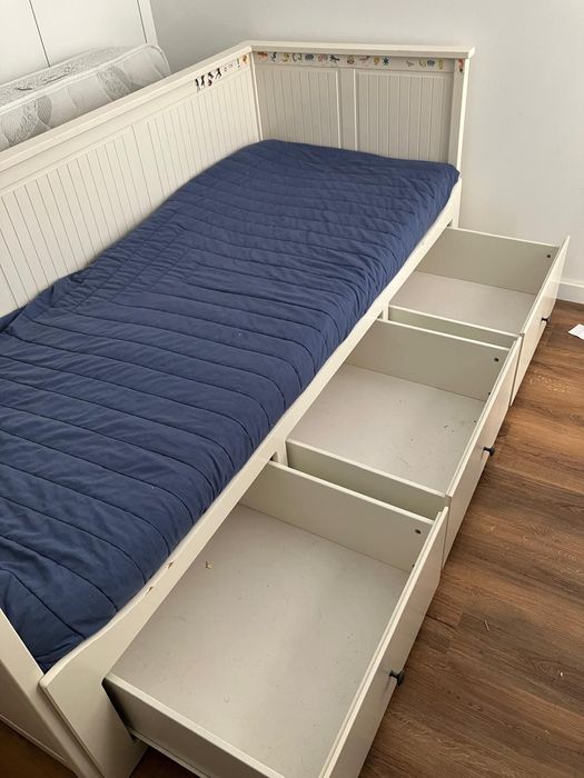 Cama brimmes ikea com estrado e 2 colchões baixa de preço