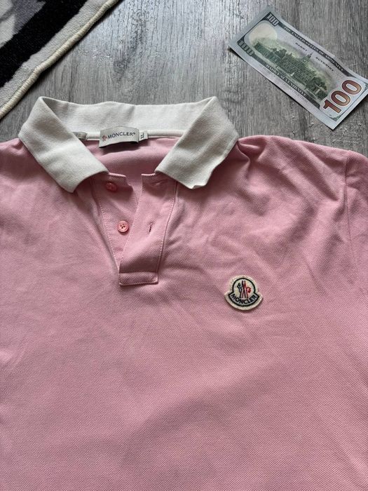 Поло Moncler рожеве