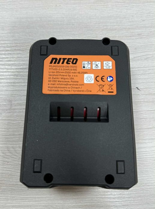 Akumulator Li-Ion Niteo Tools 20 V 2,5 Ah