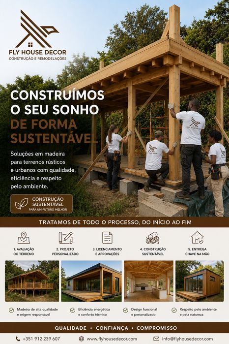 Construção sustentável WoodHouse