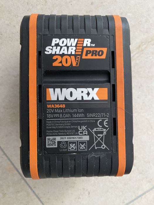 Батарея Worx 8AH нова