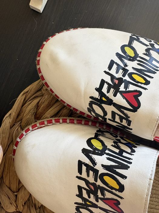 Эспадрильи еспадрилі мокасіни сліпони Love Moschino оригінал 25см