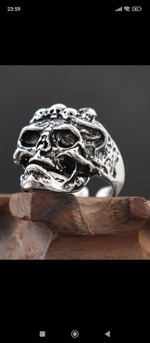 Sygnet męski czaszka 2023/2024.  n53