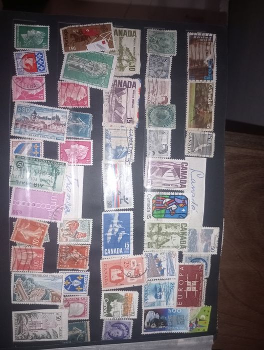 Selos antigos vários países