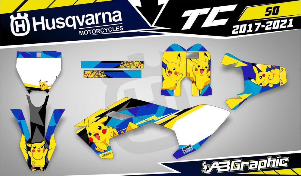 Наклейки Графіка Husqvarna TE WR SWM TC SM FC 125 250 300 450 510 610