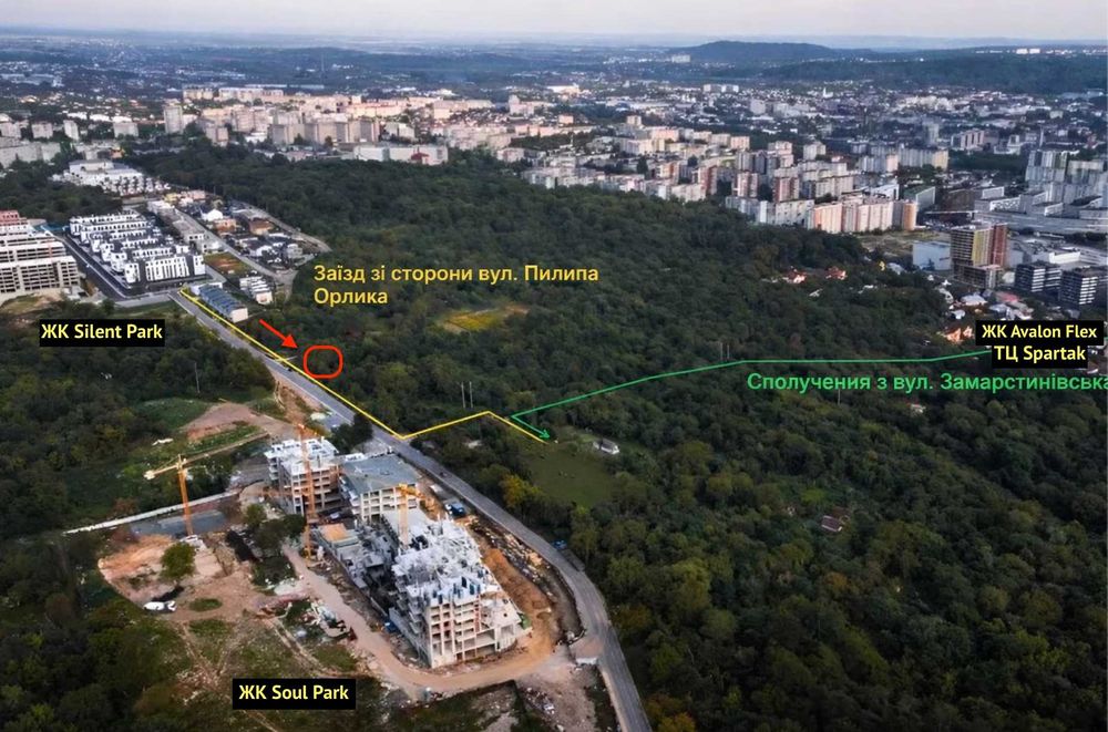 Земельна ділянка вул П.Орлика (Голоско) - одразу навпроти ЖК Soul Park
