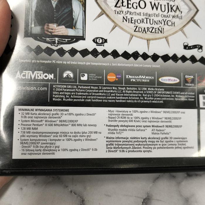 Gra PC CD-Rom Seria niefortunnych zdarzeń