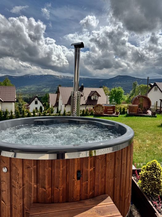 Domek Szklarska Poręba Balia z hydromasazem Jacuzzi Sauna Domek z panoramicznym widokiem na Góry