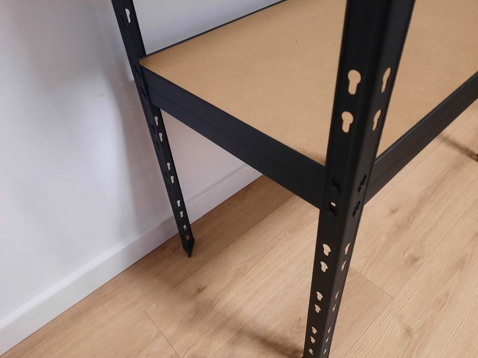 Regał czarny 180x90x45