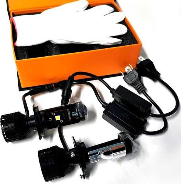 Очень крутые лампы H4 60Вт в авто! Лампы BI-LED H4 мини линзы Y10Prо