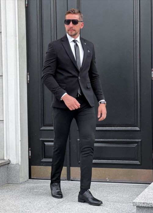 Mega stylowe eleganckie czarne spodnie r. 31, dostawa za 0 zł !