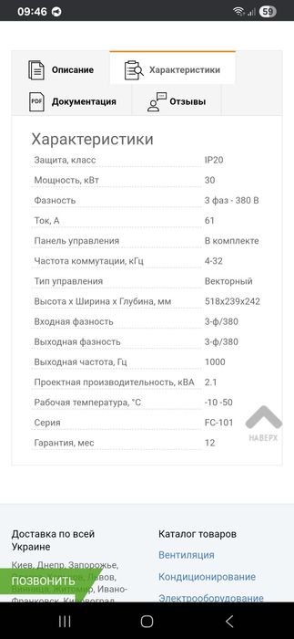 Частотный преобразователь Danfoss VLT Basic Drive FC 101 30 кВт
