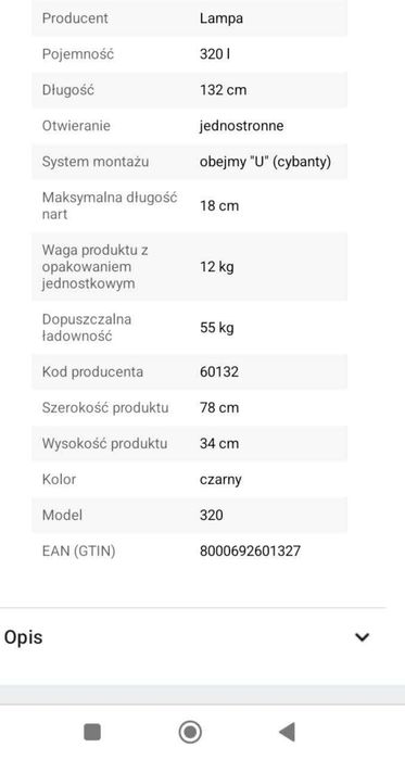 Bagażnik na dach plus box