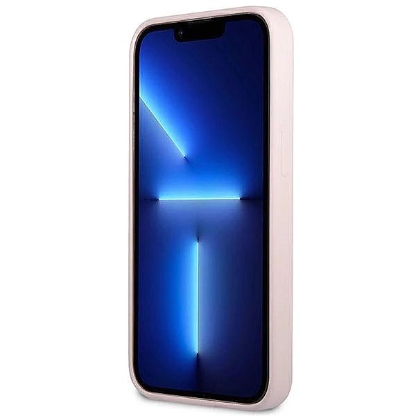 Etui Guess Silicone Triangle na iPhone 13 Pro Max - fioletowe