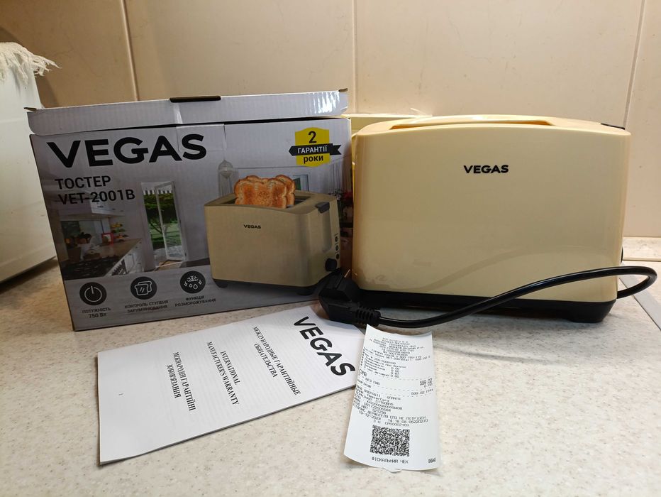 Тостер VEGAS  VET - 2001 B