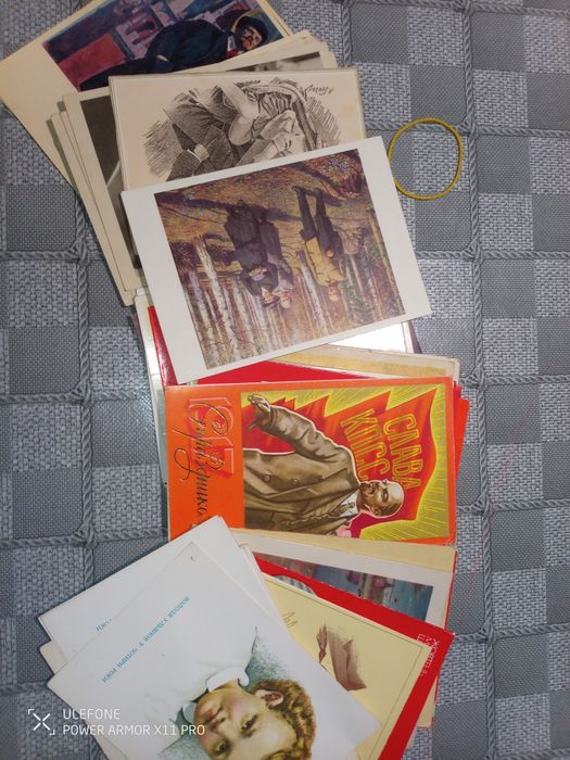 Старі листівки.    Попільнички для колекції