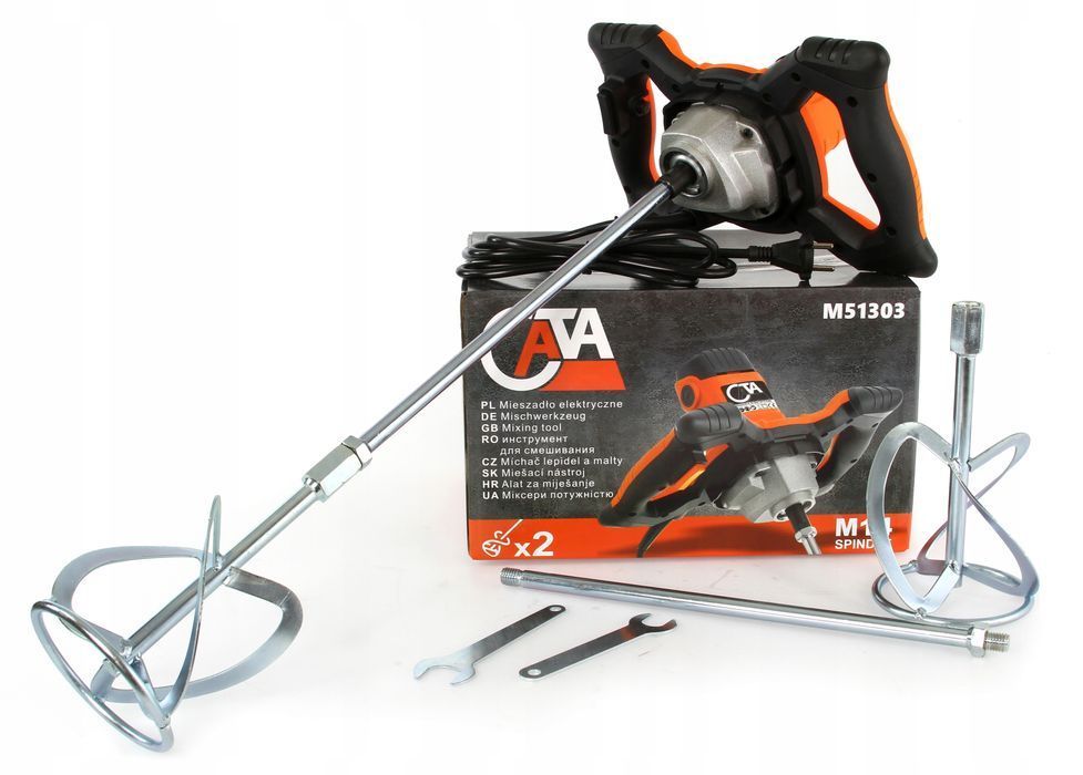 Mieszadło Do Kleju Betonu Elektryczne 2600W + 2X Mieszalniki Przedłuż