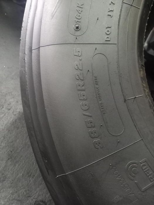 Opona używana ciężarowa 385/65R22.5 BRIDGESTONE DURAVIS 750zł C2667