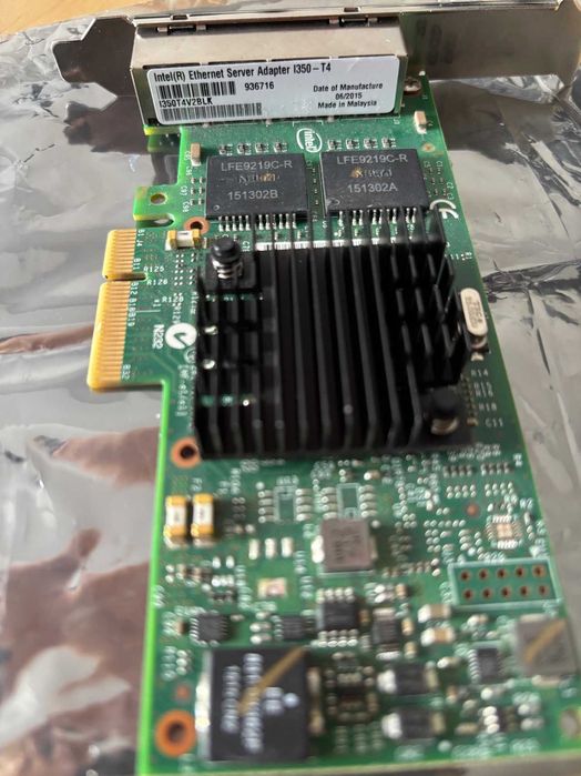 Placa Rede 4x1Gbps Intel I350-T4 Genuína