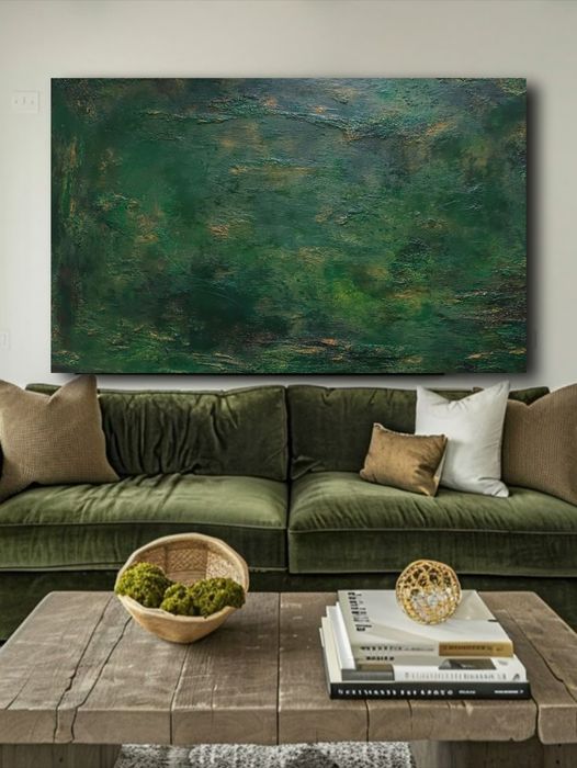 Quadro com textura pintado a mão 130×80