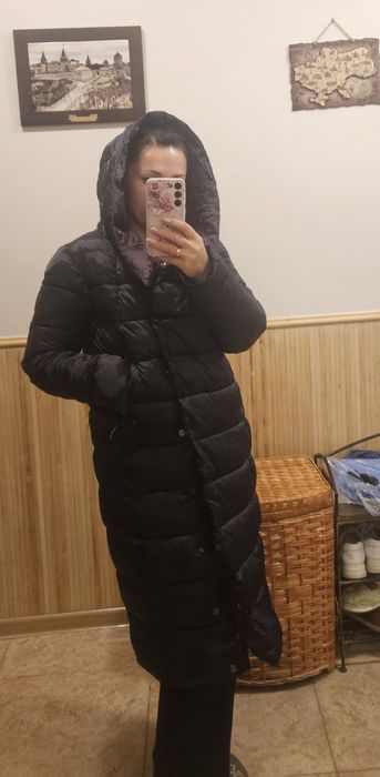 Зимовий теплий пуховик