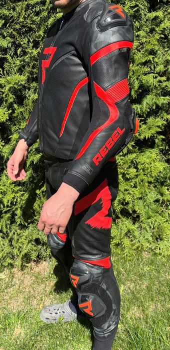 Kombinezon, zestaw kurtka, spodnie, rękawice buty na motor