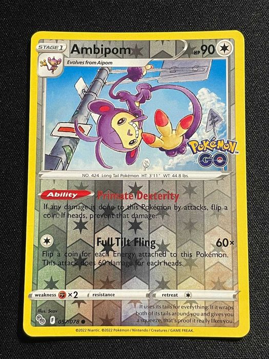 Carta Pokémon GO Ambipom 57/78