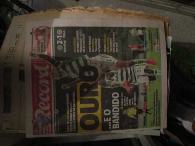 jornais vintage SCP Sporting competições europeias