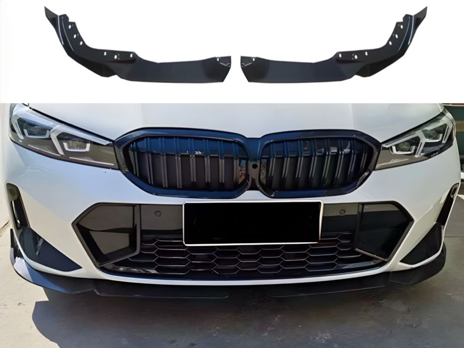 Обвіс накладка переднього бампера BMW 3 series G20 G21 LCI 2022+ чорний глянець