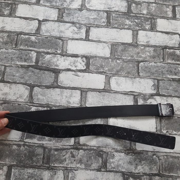 Ремінь Louis Vuitton Graphite Canvas Belt 110см gucc armani klein шкір
