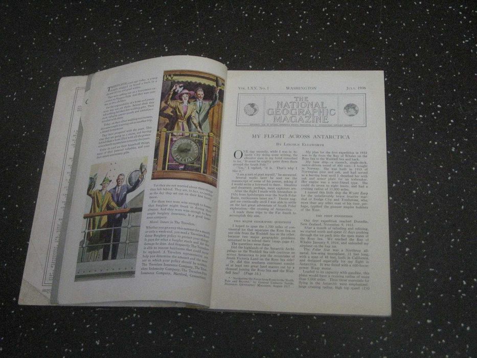 Очень редкий журнал National Geographik июль 1936