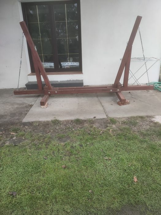Hamak stelaż drewniany