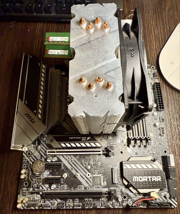 Комплект материнка, процесор, озу MSI MAG B550M + AMD Ryzen 9 5900X