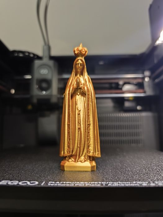 Imagem nossa senhora de Fátima Gold 3D