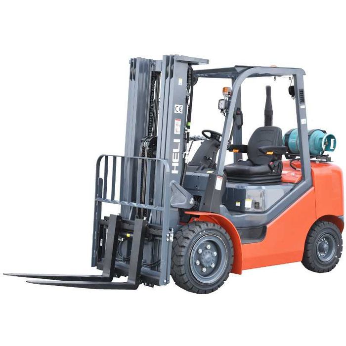 Spalinowy Wózek Widłowy Heli LPG 3,5t 4,7m Triplex Nowy Pełne opony