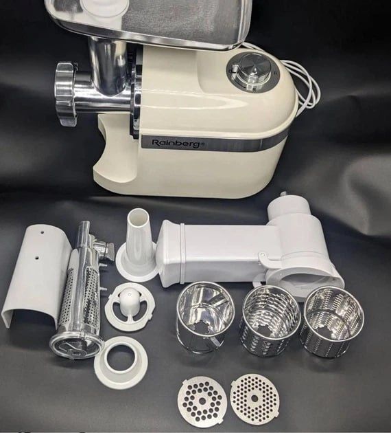 Потужна м'ясорубка 3800 Вт! Електром'ясорубка RB-2270 Мясорубка кеббе