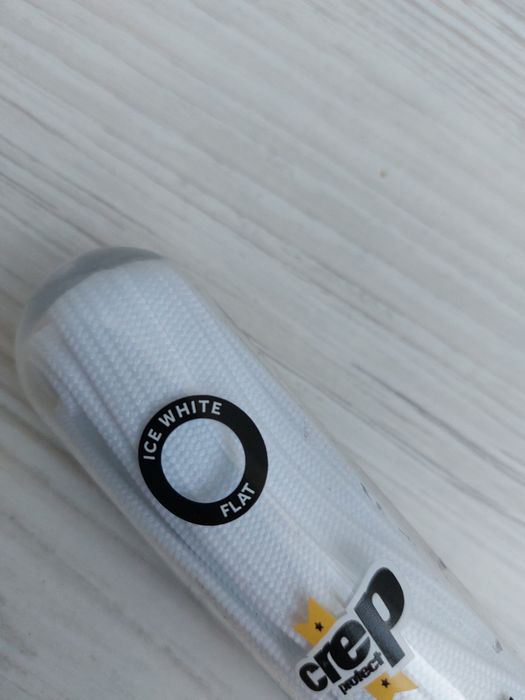 Білі шнурки Crep Protect Laces (Flat White)