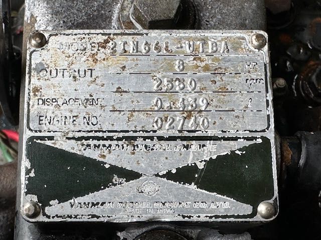 YANMAR 2TN66L silnik 2 cylindry do minikoparki do remontu