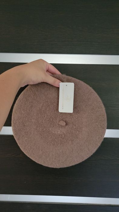 Grace focus fashion beret wełniany mocca Nowy