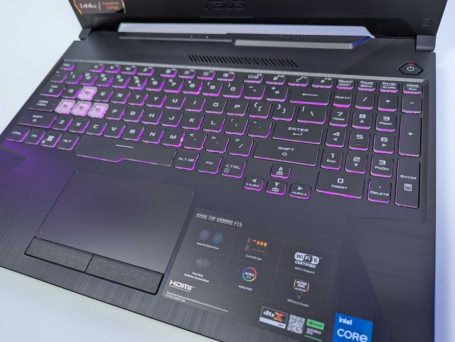 LAPTOP GAMINGOWY Asus TUF F15 RTX 3050 Ti Intel i5-11400H 144 hz