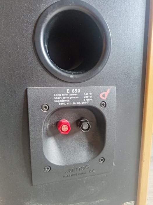 Kolumny głośniki Jamo e650 E 650 głośnikowe zestaw (amplituner denon Dra-375RD)