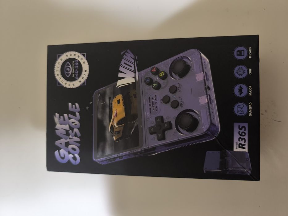 Consola retro r36s 64gb roxa e branca