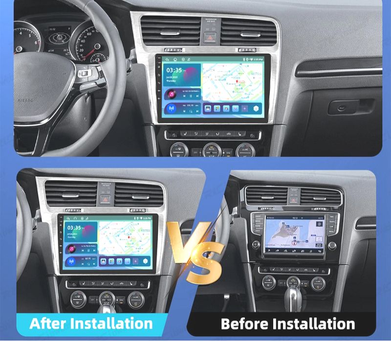 RÁDIO GPS ANDROID 13 VOLKSWAGEN GOLF MK7 12-17