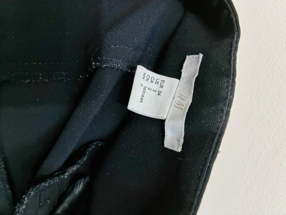 H&M Spodnie XS Czarny Poliester