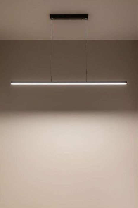Lâmpada de teto suspensa linear LED 120 cm em alumínio